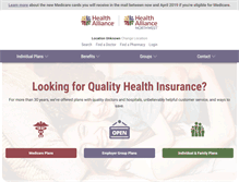 Tablet Screenshot of healthalliance.org